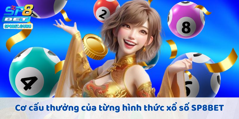 Cơ cấu thưởng của từng hình thức xổ số SP8BET