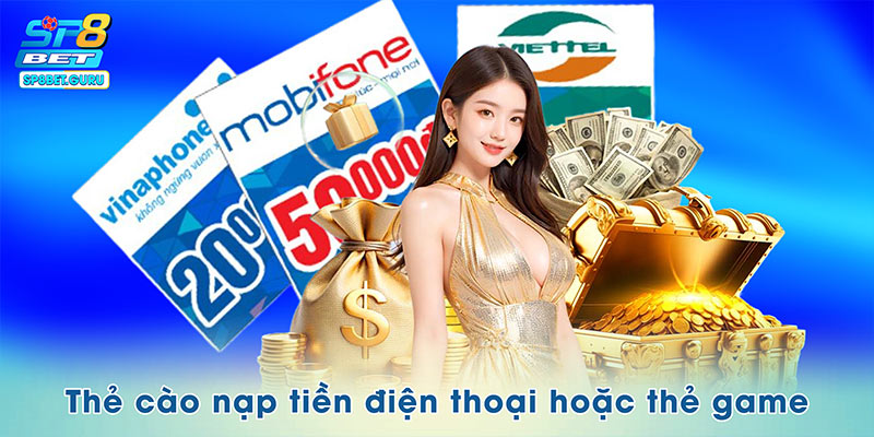 Thẻ cào nạp tiền điện thoại hoặc thẻ game